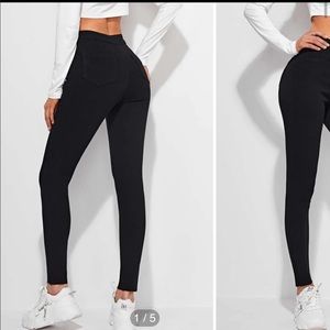 High waist skinny jeans